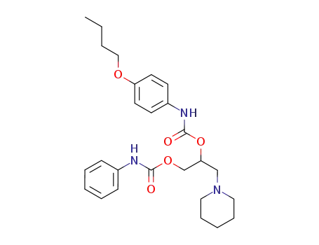 2-(4-butoxy-phenylcarbamoyloxy)-1-phenylcarbamoyloxy-3-piperidino-propane