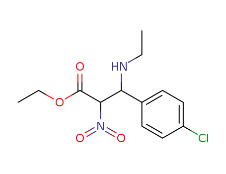 3-ethylamino-3-(4-chloro-phenyl)-2-nitro-propionic acid ethyl ester