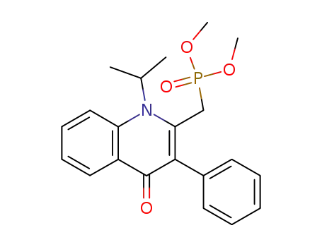 (1-Isopropyl-4-oxo-3-phenyl-1,4-dihydro-quinolin-2-ylmethyl)-phosphonic acid dimethyl ester