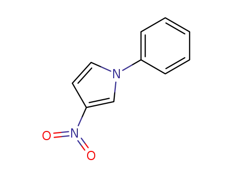 Molecular Structure of 181944-40-1 (3-nitro-1-phenyl-pyrrole)