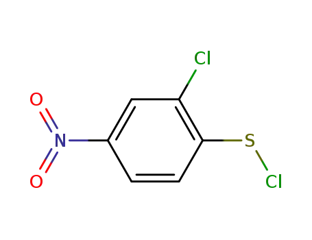 Molecular Structure of 20201-06-3 (Benzenesulfenyl chloride, 2-chloro-4-nitro-)
