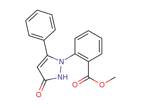 2-(3-oxo-5-phenyl-2,3-dihydro-pyrazol-1-yl)-benzoic acid methyl ester