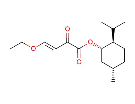 Molecular Structure of 116141-70-9 ((+)-Menthyl 4-ethoxy-2-oxo-3-butenoate)