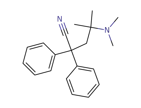 4-dimethylamino-4-methyl-2,2-diphenyl-valeronitrile