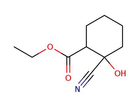 2-cyano-2-hydroxy-cyclohexanecarboxylic acid ethyl ester