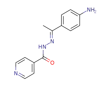 Molecular Structure of 92193-14-1 (4-Pyridinecarboxylicacid, 2-[1-(4-aminophenyl)ethylidene]hydrazide)
