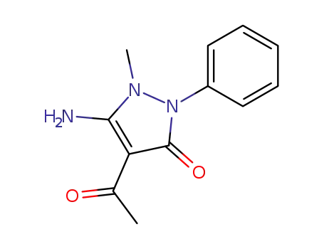 4-acetyl-5-amino-1-methyl-2-phenyl-1,2-dihydro-pyrazol-3-one