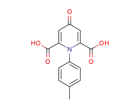 Molecular Structure of 306991-56-0 (4-oxo-1-<i>p</i>-tolyl-1,4-dihydro-pyridine-2,6-dicarboxylic acid)