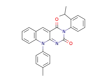 Pyrimido[4,5-b]quinoline-2,4(3H,10H)-dione,
3-[2-(1-methylethyl)phenyl]-10-(4-methylphenyl)-