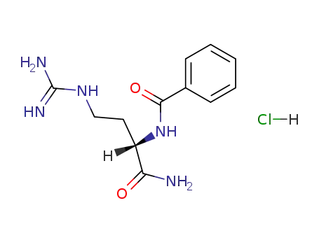 (<i>S</i>)-2-benzoylamino-4-guanidino-butyric acid amide; hydrochloride