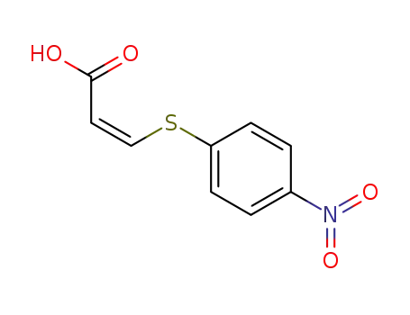 Molecular Structure of 884-58-2 (3<i>c</i>-(4-nitro-phenylsulfanyl)-acrylic acid)