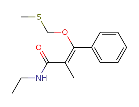 α-Methyl-β-methylthiomethoxy-β-phenylacryl-N-ethylamid