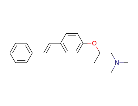 Molecular Structure of 109933-37-1 (dimethyl-(2-<i>trans</i>-stilben-4-yloxy-propyl)-amine)