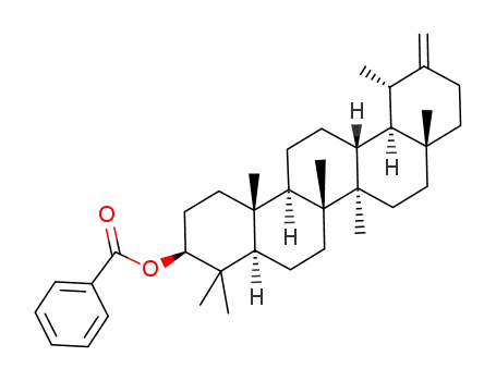 Molecular Structure of 10237-03-3 (3β-benzoyloxy-taraxast-20(30)-ene)