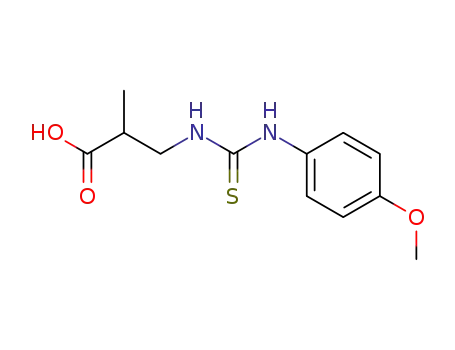 3-[3-(4-Methoxy-phenyl)-thioureido]-2-methyl-propionic acid