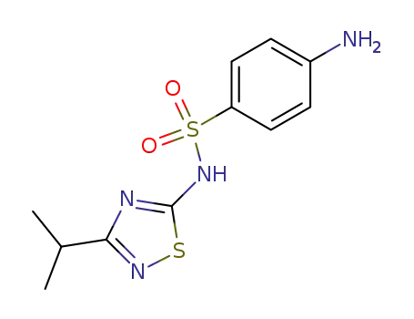 4-amino-<i>N</i>-(3-isopropyl-[1,2,4]thiadiazol-5-yl)-benzenesulfonamide