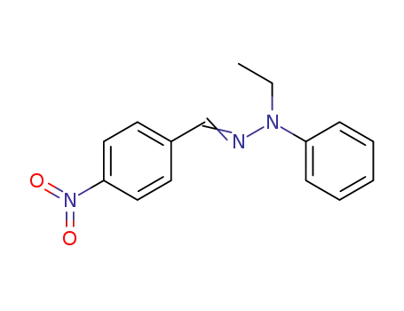 Molecular Structure of 792-77-8 (Benzaldehyde, 4-nitro-, ethylphenylhydrazone)