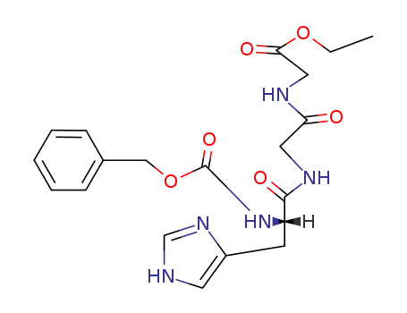 Molecular Structure of 52396-72-2 (<i>N</i><sup>α</sup>-benzyloxycarbonyl-histidyl->-glycyl->-glycine ethyl ester)