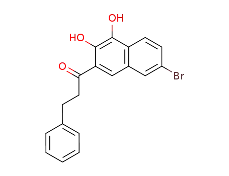 1-Propanone, 1-(7-bromo-3,4-dihydroxy-2-naphthalenyl)-3-phenyl-