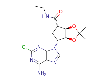 (3aR,4S,6R,6aS)-6-(6-Amino-2-chloro-purin-9-yl)-2,2-dimethyl-tetrahydro-cyclopenta[1,3]dioxole-4-carboxylic acid ethylamide