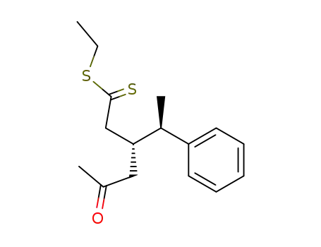 erythro-ethyl 2-oxo-3-(1-phenylethyl)dithiohexanoate