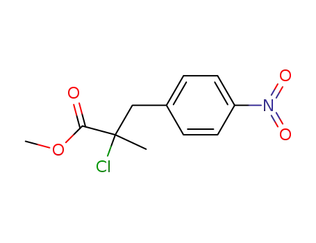 2-chloro-2-methyl-3-(4-nitro-phenyl)-propionic acid methyl ester