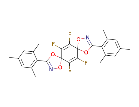 Molecular Structure of 63403-98-5 (6,7,13,14-tetrafluoro-3,11-bis-(2,4,6-trimethyl-phenyl)-1,4,9,12-tetraoxa-2,10-diaza-dispiro[4.2.4.2]tetradeca-2,6,10,13-tetraene)