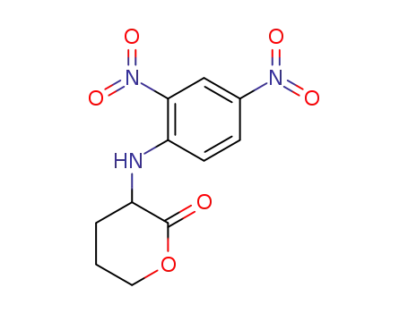 Molecular Structure of 22899-87-2 (3-(2,4-dinitro-anilino)-tetrahydro-pyran-2-one)