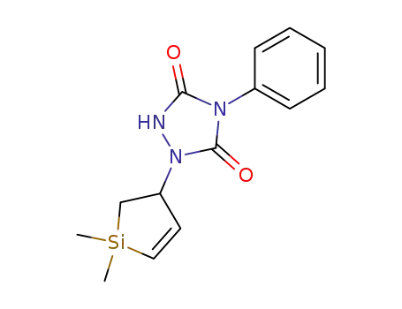 1-(1,1-dimethyl-2,3-dihydro-1<i>H</i>-silol-3-yl)-4-phenyl-[1,2,4]triazolidine-3,5-dione