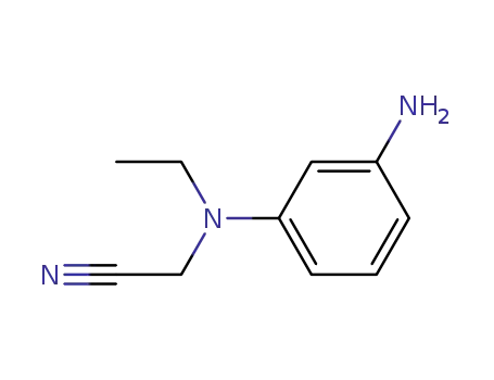 Molecular Structure of 63720-72-9 (Acetonitrile, [(3-aminophenyl)ethylamino]-)