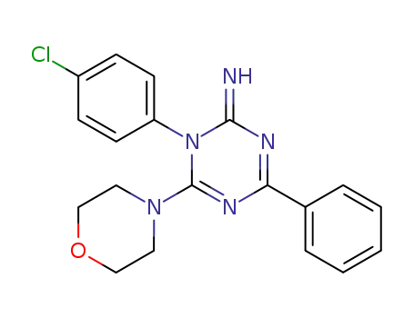 1-(4-chloro-phenyl)-6-morpholin-4-yl-4-phenyl-1<i>H</i>-[1,3,5]triazin-2-ylideneamine