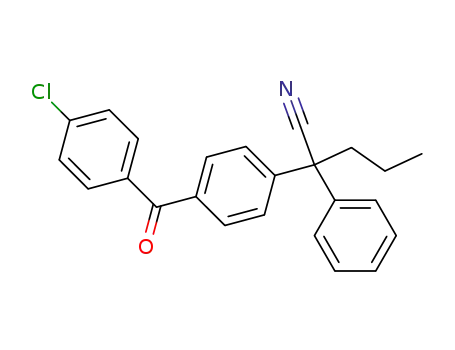 2-[4-(4-Chloro-benzoyl)-phenyl]-2-phenyl-pentanenitrile