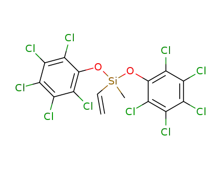 Molecular Structure of 1104-63-8 (Methyl(vinyl)bis(pentachlorophenoxy)silan)