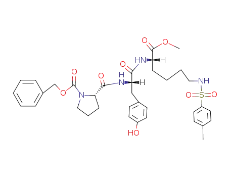 <i>N</i><sup>2</sup>-[<i>N</i>-(1-benzyloxycarbonyl-L-prolyl)-L-tyrosyl]-<i>N</i><sup>6</sup>-(toluene-4-sulfonyl)-L-lysine-methyl ester