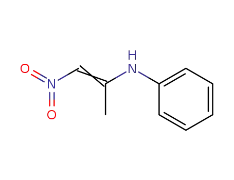 Molecular Structure of 62875-03-0 (Benzenamine, N-(1-methyl-2-nitroethenyl)-)