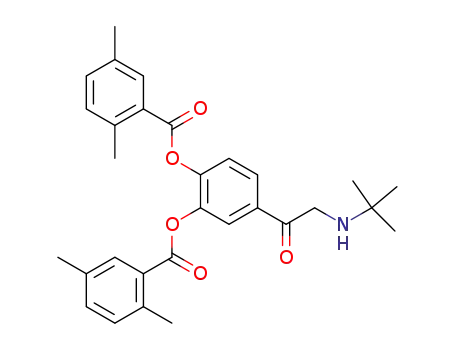 Benzoic acid, 2,5-dimethyl-,
4-[[(1,1-dimethylethyl)amino]acetyl]-1,2-phenylene ester