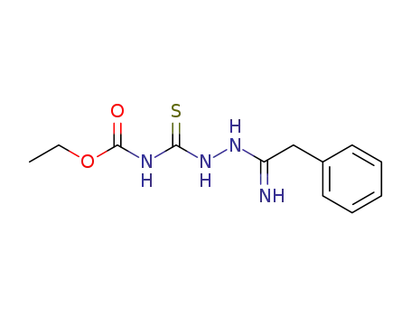 Molecular Structure of 62441-40-1 (Benzeneethanimidic acid,
2-[[(ethoxycarbonyl)amino]thioxomethyl]hydrazide)