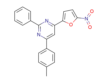 4-(5-nitro-furan-2-yl)-2-phenyl-6-<i>p</i>-tolyl-pyrimidine