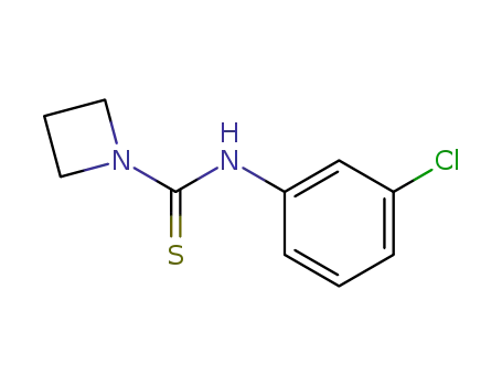 Molecular Structure of 114765-14-9 (azetidine-1-carbothioic acid 3-chloro-anilide)