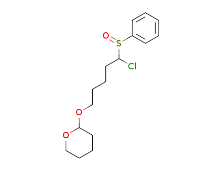 Molecular Structure of 113122-95-5 (2H-Pyran, 2-[[5-chloro-5-(phenylsulfinyl)pentyl]oxy]tetrahydro-)