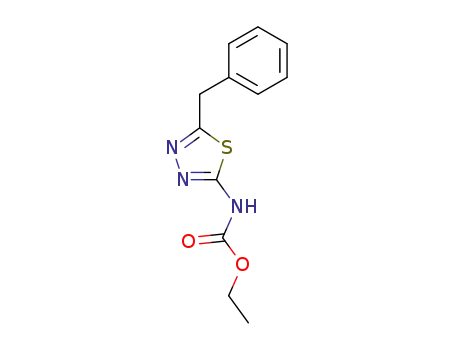 Molecular Structure of 62441-45-6 (Carbamic acid, [5-(phenylmethyl)-1,3,4-thiadiazol-2-yl]-, ethyl ester)