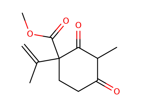 2-Methyl-4-isopropenyl-4-carbomethoxy-1.3-cyclohexandion