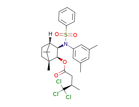 (R)-4,4,4-Trichloro-3-methyl-butyric acid (1R,2S,3R,4S)-3-[benzenesulfonyl-(3,5-dimethyl-phenyl)-amino]-1,7,7-trimethyl-bicyclo[2.2.1]hept-2-yl ester