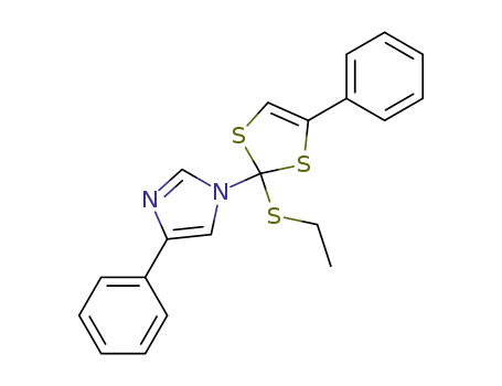 1-(2-ethylsulfanyl-4-phenyl-[1,3]dithiol-2-yl)-4-phenyl-1<i>H</i>-imidazole