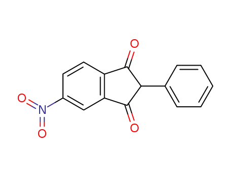 Molecular Structure of 2535-52-6 (1H-Indene-1,3(2H)-dione, 5-nitro-2-phenyl-)