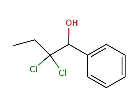 Molecular Structure of 65240-56-4 (Benzenemethanol, a-(1,1-dichloropropyl)-)