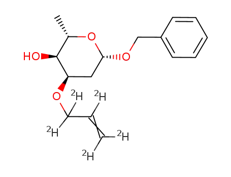 Benzyl-2,6-didesoxy-3-O-(perdeuterallyl)-α-L-ribo-hexopyranosid