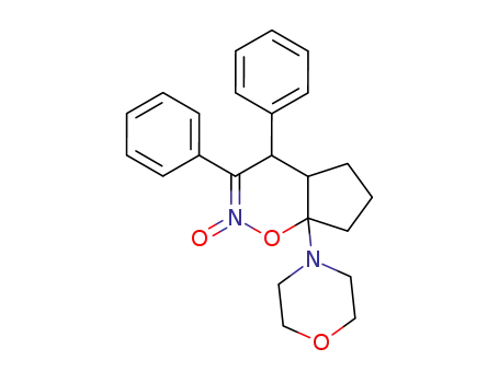 7a-morpholin-4-yl-3,4-diphenyl-4,4a,5,6,7,7a-hexahydro-cyclopenta[<i>e</i>][1,2]oxazine 2-oxide