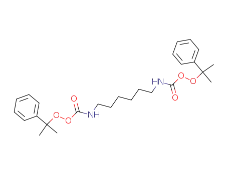 Molecular Structure of 24536-91-2 (<i>N</i>,<i>N</i>'-hexanediyl-di-peroxycarbamic acid bis-(1-methyl-1-phenyl-ethyl ester))