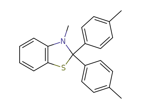3-methyl-2,2-di-<i>p</i>-tolyl-2,3-dihydro-benzothiazole
